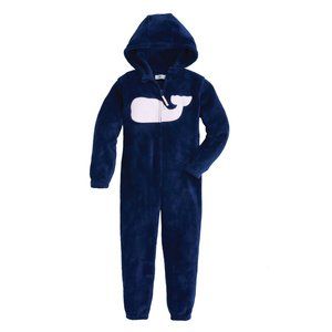 NWT Girls Vineyard Vines Fuzzy Whale Jumpsuit 5-6